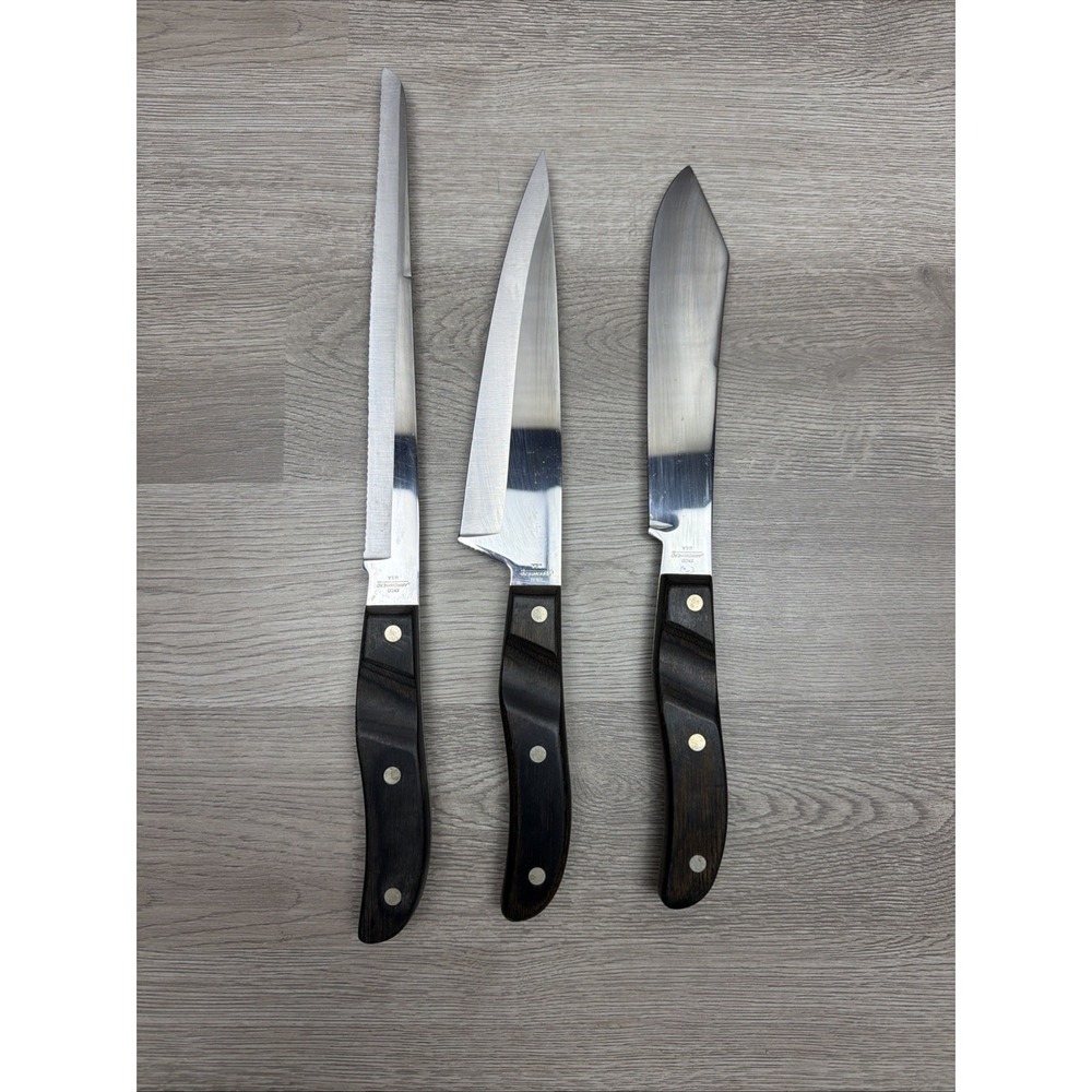 VTG EKCO USA Arrowhead Stainless Steel Butcher Knife,Slicer Knife,Chef Knife USA
